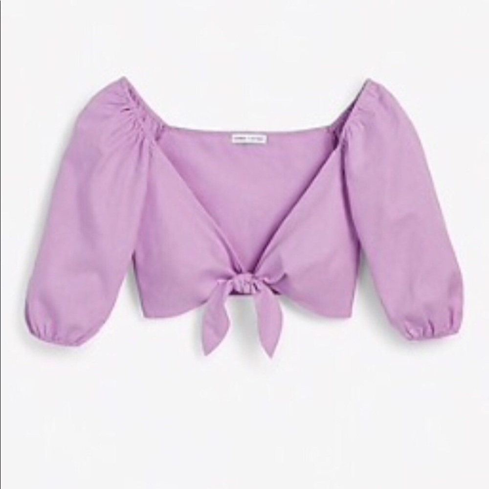 Rocky Barnes Express Tie Front Cropped Top